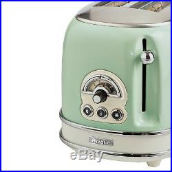 Ariete Retro Style 1.7L Jug Kettle, 2 Slice Toaster & Espresso Machine, Green