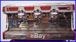 Astoria Vintage SAE3 ex Costa 3grp Vibrant Red & Chrome Coffee Espresso Machine