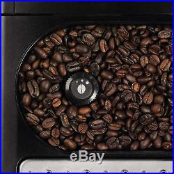 Automatic Coffee Machine Bean to Cup 15 Bar Grinder Milk Frother Black Espresso