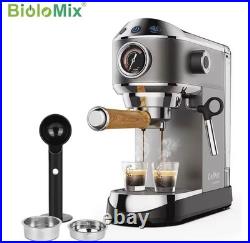 BIOLOMIX 20 Bar Espresso & Cappuccino Coffee Machine with Milk Frother 1.1L Tank