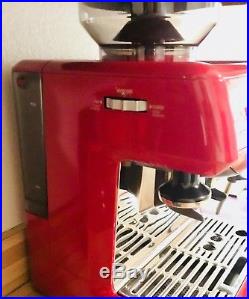 BREVILLE Barista Espresso Machine BES870CRXL Coffee Maker. Red. Great Condition