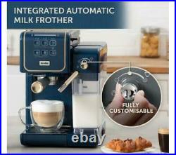 BREVILLE Coffee House II One-Touch VCF148 Coffee Machine In Blue/Gold RRP £399