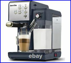 BREVILLE One-Touch CoffeeHouse Coffee Machine Milk Frother Navy & Gold Currys