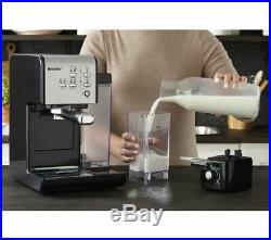 BREVILLE One-Touch VCF107 Coffee Machine Black & Chrome Currys