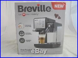 BREVILLE VCF107 One Touch Coffee House Machine Black & Chrome Espresso