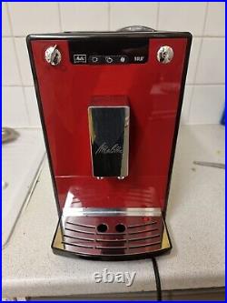 Bean to Cup Coffee Machine Melitta E950-104 Caffeo Solo Chili Red