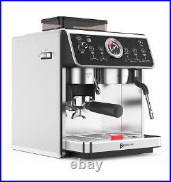 Bean-to-Cup Semi-Professional Espresso Coffee Machine Black/Silver BridgePro