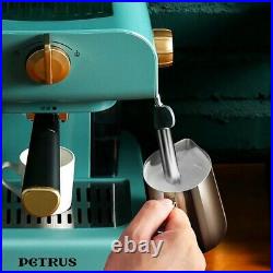 Brand New Petrus Coffee Espresso Machine with Milk Frother Teal