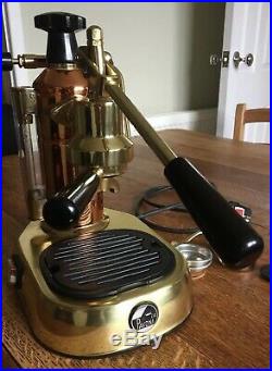 Brass & Copper La Pavoni Europiccola Espresso Cappuccino Coffee Machine GWC