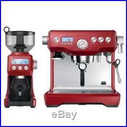 Breville BEP920CRN Espresso Coffee Machine Cranberry Red with Smart Grinder
