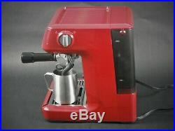 Breville BES840CBXL Infuser Espresso Stainless Steel Coffee Machine Red