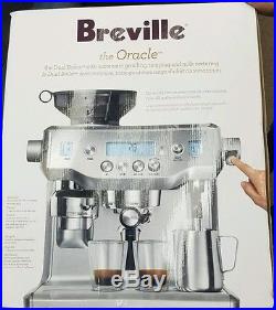 Breville BES980XL ORACLE Espresso Machine Coffee Maker Silver New Stainless