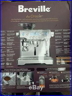 Breville BES980XL ORACLE Espresso Machine Coffee Maker Silver New Stainless