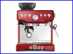 Breville Barista Cranberry Red Espresso Coffee Machine with Grinder BES870XL