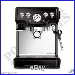 Breville Espresso Cappucino Infuser Black Sesame Coffee Machine BES840BSXL 110V