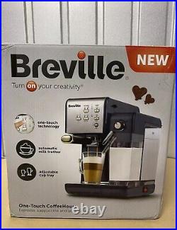 Breville One-Touch CoffeeHouse Coffee Machine Espresso, Cappuccino and Navy