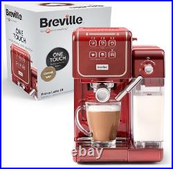 Breville Prima Latte III Coffee Machine VCF147X Espresso Latte 19 Bar Red NEW
