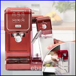 Breville Prima Latte III Coffee Machine VCF147X Espresso Latte 19 Bar Red NEW