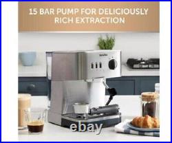 Breville Silver VCF149 Bijou 15 BAR Crema Espresso Coffee Machine -NEW RRP £220
