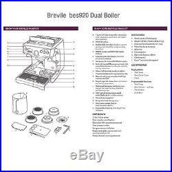 Breville The Dual Boiler BES920 Espresso Coffee Machine WorldWide delivery