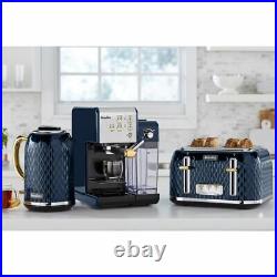 Breville VCF145 One-Touch CoffeeHouse Espresso Coffee Machine 19 bar Navy Blue