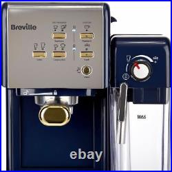 Breville VCF145 One-Touch CoffeeHouse Espresso Coffee Machine 19 bar Navy Blue