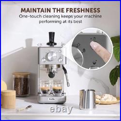 Breville VCF185 Stainless Steel Barista Slimline Espresso Machine & Milk Frother