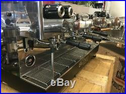 Brugnetti Delta 3 Group Black Stainless Steel Espresso Coffee Machine Commercial