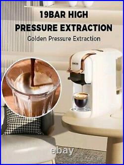 CAFELFFE Coffee Maker 4-In-1 Capsule/groundCoffee Machine 19 Bar Fully Automatic