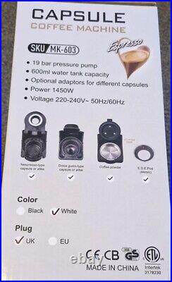 CAFELFFE Coffee Maker 4-In-1 Capsule/groundCoffee Machine 19 Bar Fully Automatic