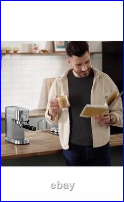 CASABREWS 20 Bar Espresso Coffee Machine Stainless Steel Maker with Steam Wand