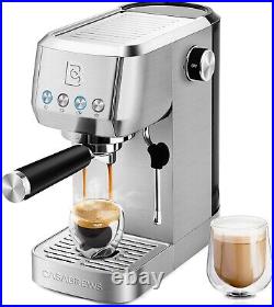 CASABREWS 20 bar professional coffee machine Compact espresso machine stainless