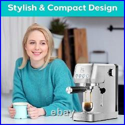 CASABREWS 20 bar professional coffee machine Compact espresso machine stainless