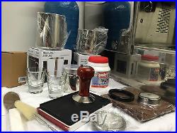 COMMERCIAL TRADITIONAL ESPRESSO COFFEE MACHINE WITH GRINDER AND ALL ACCESSORIES