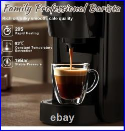 CUSIMAX Coffee Machine for Nespresso & Dolce Gusto Coffee Pods, Espresso Mac