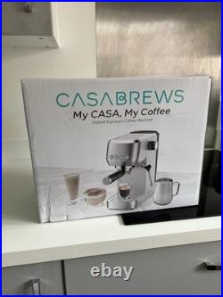 Casabrews 3700 Essential Espresso Machine Stainless Steel, 20 Bar