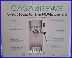 Casabrews Professional Barista Coffee Machine Espresso/Latte, 20 Bar PSI