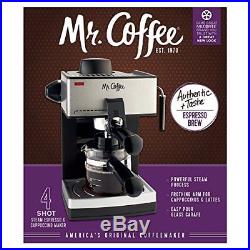 Coffee Cappuccino Espresso 4-Cup Steam Machine Maker New Fast Shipping