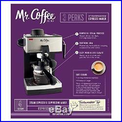Coffee Cappuccino Espresso 4-Cup Steam Machine Maker New Fast Shipping