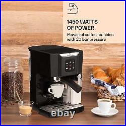 Coffee Machine Espresso Machine Coffee Maker Electric Cappuccino Frother Black