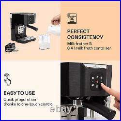 Coffee Machine Espresso Machine Coffee Maker Electric Cappuccino Frother Black