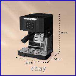 Coffee Machine Espresso Machine Coffee Maker Electric Cappuccino Frother Black