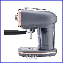 Coffee Machine Espresso Maker Barista Pro 15-Bar Pump Frothing Wand Grey/ Copper Coffee Machine Espresso Maker Barista Pro 15-Bar Pump Frothing Wand Grey/ Copper