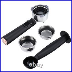 Coffee Machine Espresso Maker Barista Pro 15-Bar Pump Frothing Wand Grey/ Copper