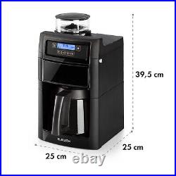 Coffee Machine Espresso Maker Bean to Cup Grinder Brewing Thermo Jug Timer Black