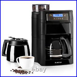 Coffee Machine Espresso Maker Bean to Cup Grinder Brewing Thermos Jug Timer LCD