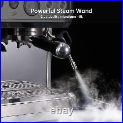Coffee Machine with Milk Frother ALL-in-One Espresso Machine with Grinder Latte