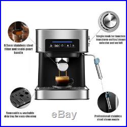 Coffee Maker Express Espresso Machine Latte Cappuccino Stainless Steel 220V