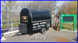 Coffee and Food Truck Trailer with 2 Group Espresso Machine LPG in Black