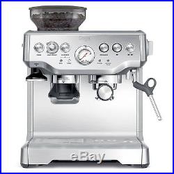 Commercial Coffee Machine Silver Grinder Espresso Bean Cup Warmer Professional
